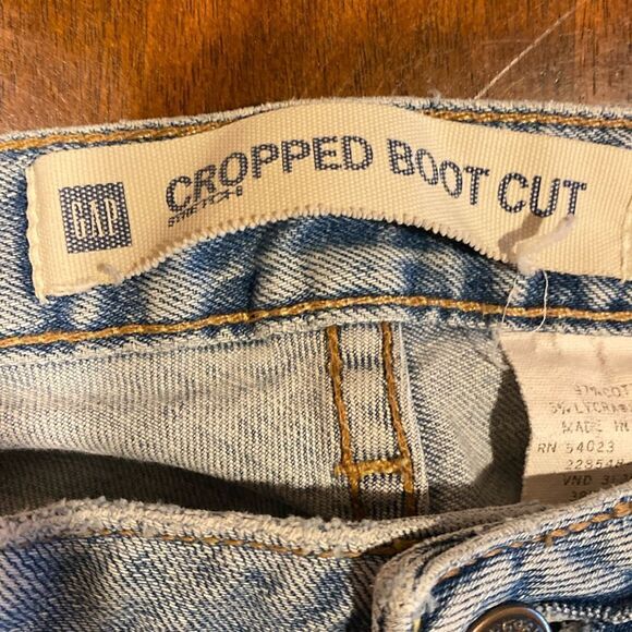 Gap Cropped Stretch Boot Cut Women’s Jeans Size 8 - Picture 3 of 10